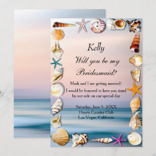 Invitation Chalet Tropical Sandy Beach Et Coquillages
