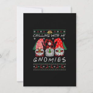 Invitation Chaleureux avec Gnomies Gnome Noël Noël Buffalo