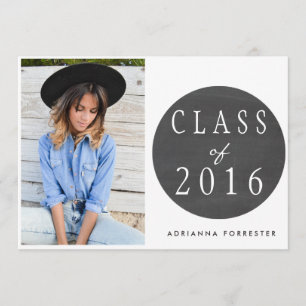 Invitation Chalkboard Class Of 2016 Graduation Party Photo