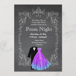Invitation Chalkboard Prom