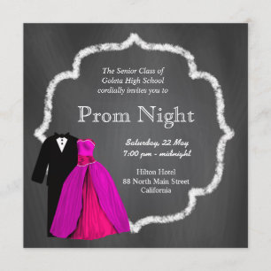 Invitation Chalkboard Prom