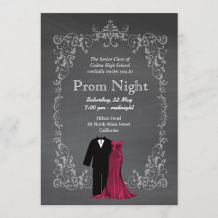 Invitation Chalkboard Prom