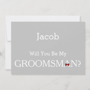 Invitation Chalkboard Tu Seras Notre Groomer