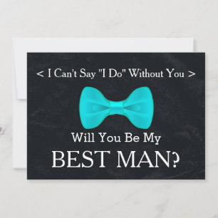 Invitation Chalkboard Will You Be the Best Man