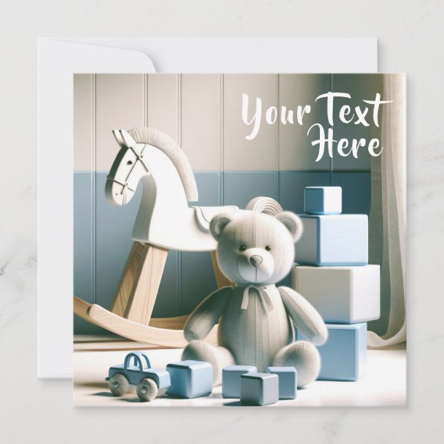 Invitation Chambre pour enfants avec jouets (Devant)