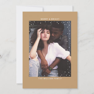 Invitation Chameau Joyeux Noël avec photo