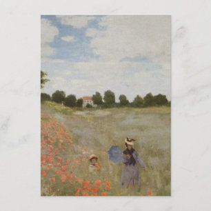 Invitation Champ des pavots Claude Monet