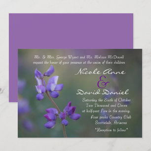 Invitation champ horizontal de l'invitation de Lupine