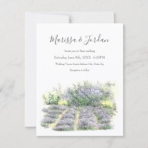 Invitation Champ Lavender