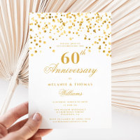 Champagne minimaliste 60e anniversaire de Mariage