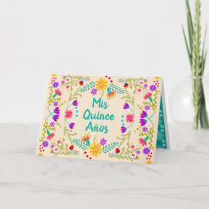 Invitation Champagne Mis Quince Anos Quinceanera Mexicaine