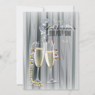 Invitation Champagne Pop Fizz Clink