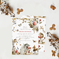Champignon d'automne | Baby shower forestier
