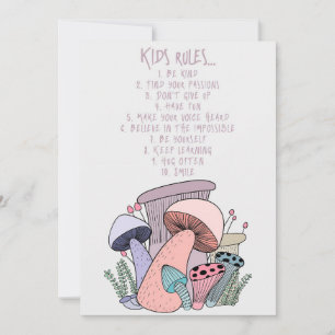 Invitation Champignons Chasseur Champignons Et Règles Pour En