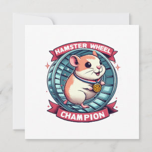 Invitation Champion de roue de hamster