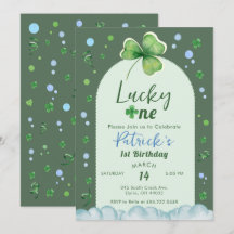 Chanceux pour son anniversaire de garçon St Patric