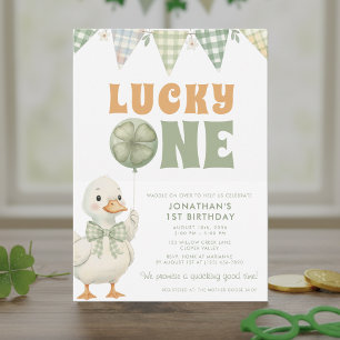 Invitation Chanceux premier anniversaire de la Saint-Patrick