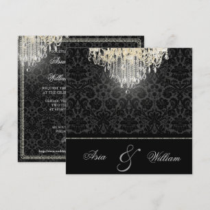 Invitation Chandelier en cristal PixDezines/damas de desiree