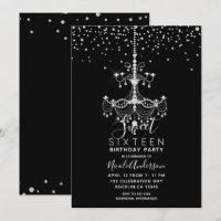 Chandelier Parties scintillant Diamant Argent Doux