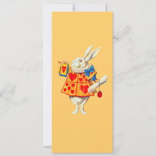 Invitation CHANGEMENT DE COULEUR Lapin à Alice Wonderland ~ I