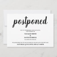 Changement de date Annonce de mariage reporté