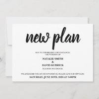 Changement de date Annonce de mariage reporté