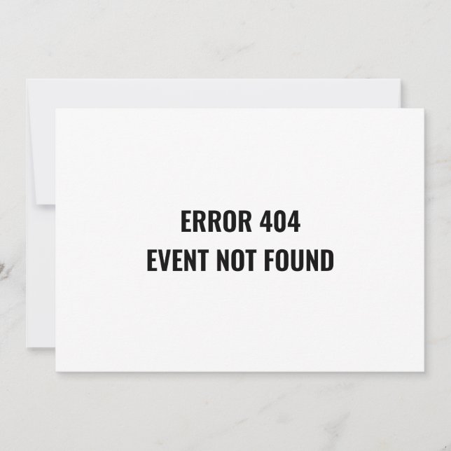 Invitation Changement de date événement reporté drôle annulé (Devant)