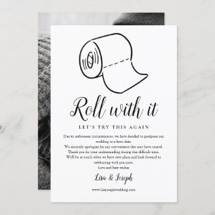 Invitation Changement de date reporté Annulé photo de l'événe