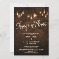 Changement de plans Edison éteint le mariage repor