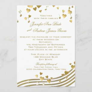 Invitation Chanson d'amour mariage
