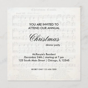 Invitation Chanson de Noël