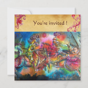INVITATION CHANSON DE ROLAND/ COMBAT DES CHEVALIERS EN TOURNO