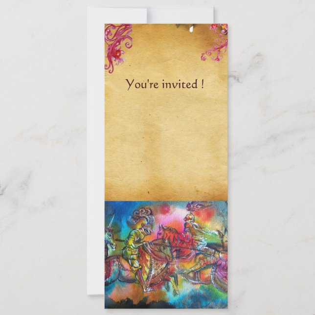 INVITATION CHANSON DE ROLAND/ COMBAT DES CHEVALIERS EN TOURNO (Devant)