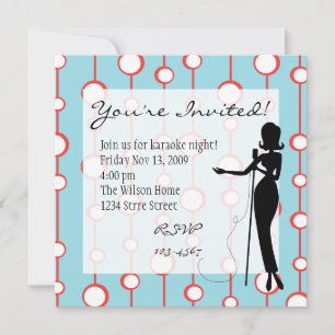 Invitation Chanteur salon