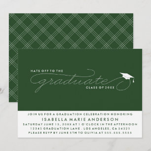 INVITATION CHAPEAU AU DIPLÔMÉ   CARTON D'INVITATION À LA RÉMI