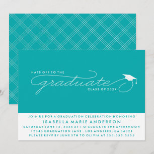 INVITATION CHAPEAU AU DIPLÔMÉ   CARTON D'INVITATION À LA RÉMI