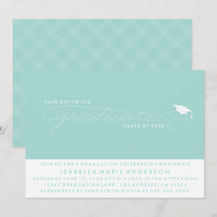 INVITATION CHAPEAU AU DIPLÔMÉ   CARTON D'INVITATION À LA RÉMI