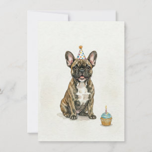 Invitation Chapeau de fête d'anniversaire pour Cupcake Bouled