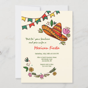 Invitation Chapeau de Fiesta