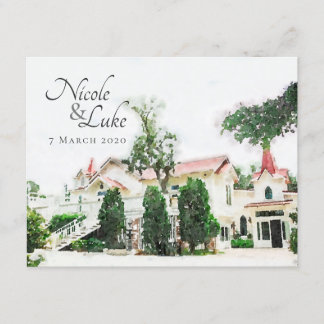 Invitation Chapelle de mariage de Tybee Island Save the Date