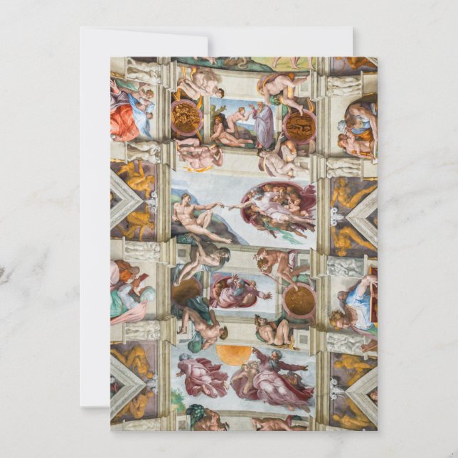 Invitation Chapelle Sixtine Michelangelo - Vatican, Rome, Ita (Devant)