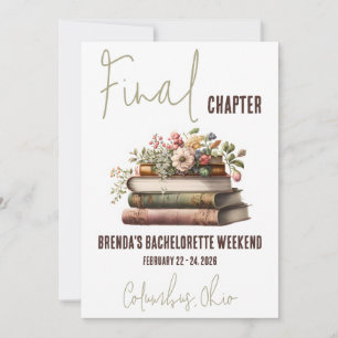 Invitation Chapitre final, Réserver Bachelorette Thématique W