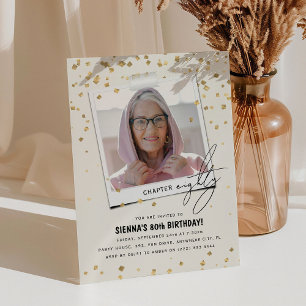 Invitation Chapitre Quatre-vingts Amusement Photo moderne 80e