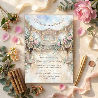 Invitation Chapitre suivant : Bibliothèque florale romantique