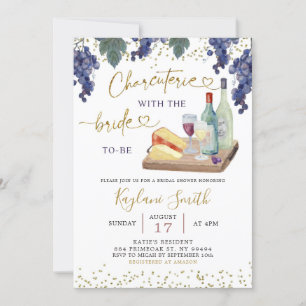 Invitation Charcuterie Avec La Mariée Pour Être Fête des mari