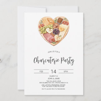 Invitation Charcuterie, Enterrement de Vie de Jeun
