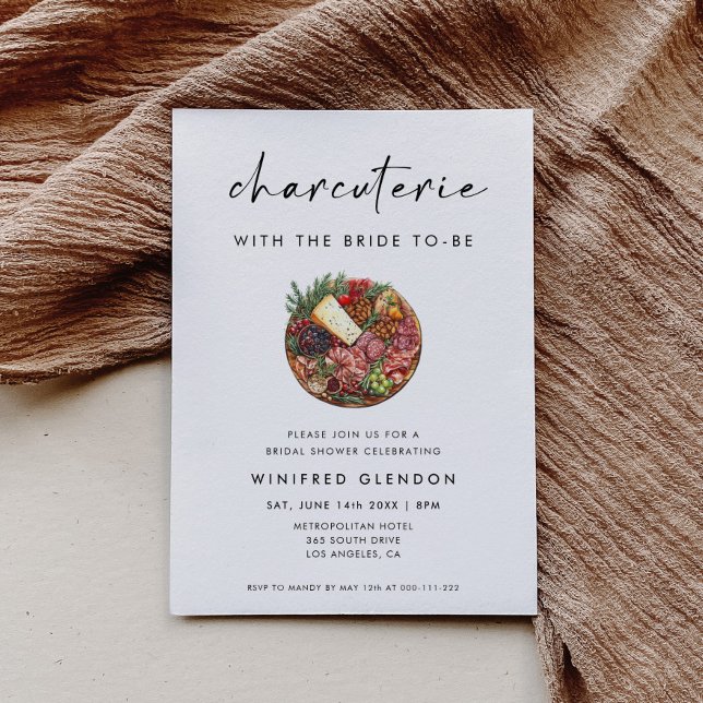 Invitation Charcuterie With the Bride To-Be Bridal Shower (Créateur téléchargé)