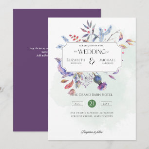 Invitation Chardon d'hiver Imprimer ou télécharger Mariage