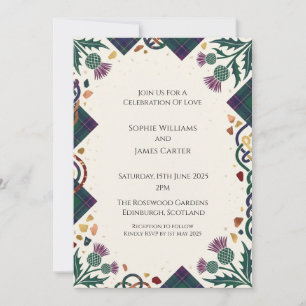Invitation Chardon Noir Ajoutez Votre Propre Texte