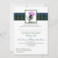 Chardon vert violet Mariage de tarte Mackenzie